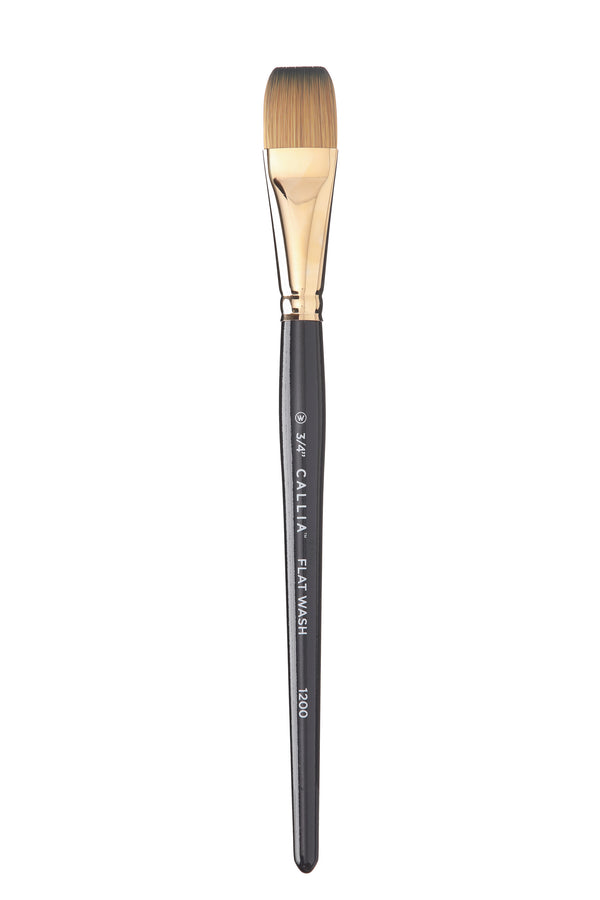 Willow Wolfe Callia Wash Synthetic Kolinsky Brushes#Size_3/4