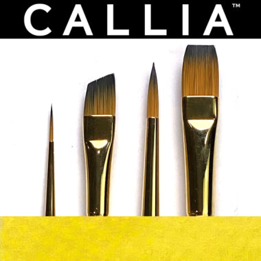 Willow Wolfe Callia Mixed Media Synthetic Kolinsky Sable Brush Starter Set