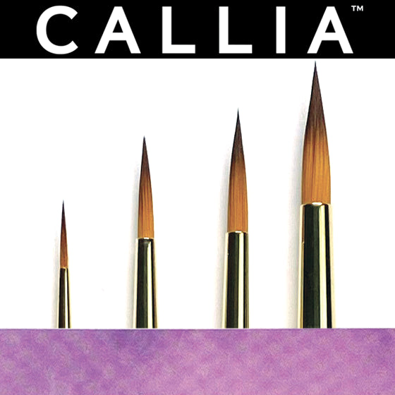 Willow Wolfe Callia Mixed Media Fine Round Brush Set