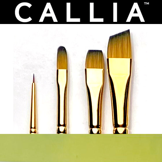 Willow Wolfe Callia Mixed Media Try-it Synthetic Kolinsky Sable Brush Set