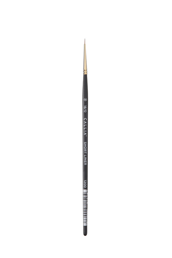 Willow Wolfe Callia Short Liner Synthetic Sable Brush 18/0