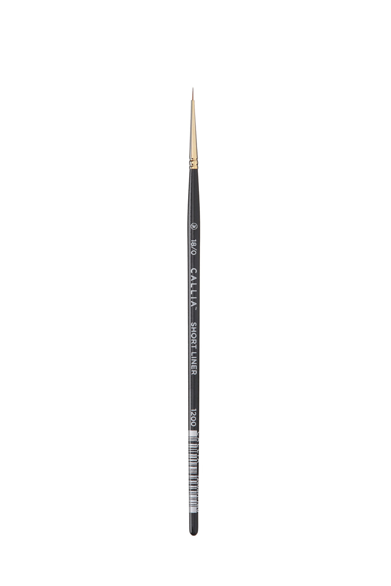 Willow Wolfe Callia Short Liner Synthetic Sable Brush 18/0