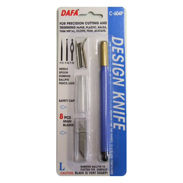 Dafa C-604P Design Knife Pen With 8 Blades And 3 Nibs