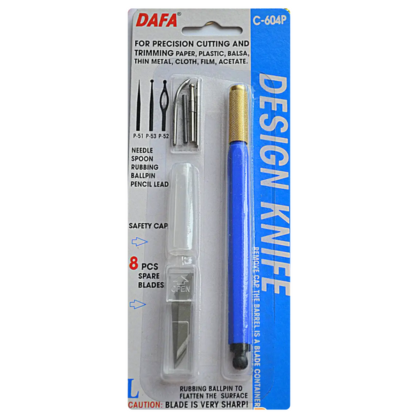 Dafa C-604 Design Knife Pen With 8 Spare Blades