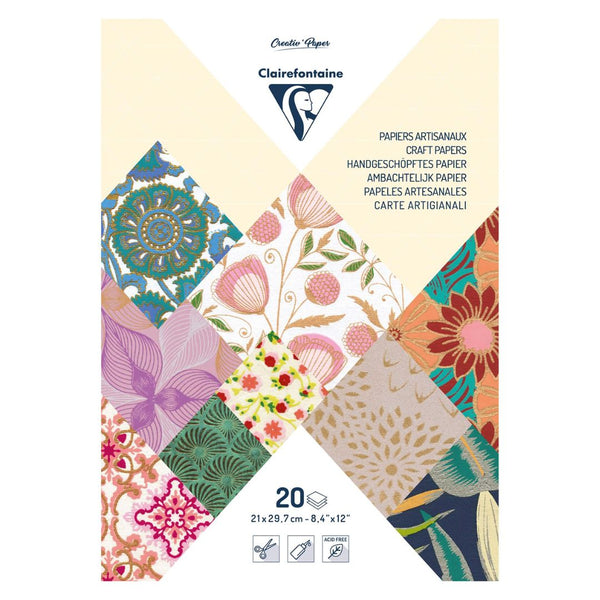 Clairefontaine Best of Colours A4 20 Sheet Artisian Paper Pad