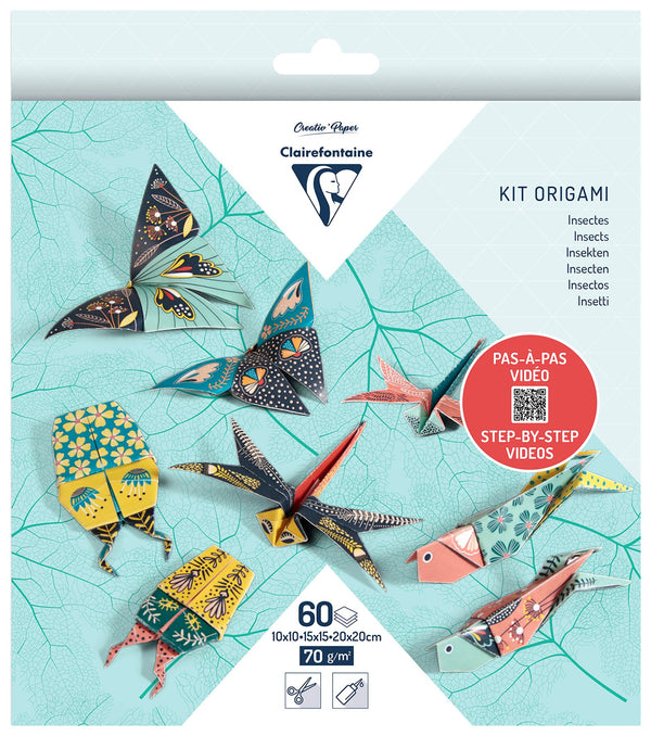 Clairefontaine Insects 60 Sheet Origami Kit