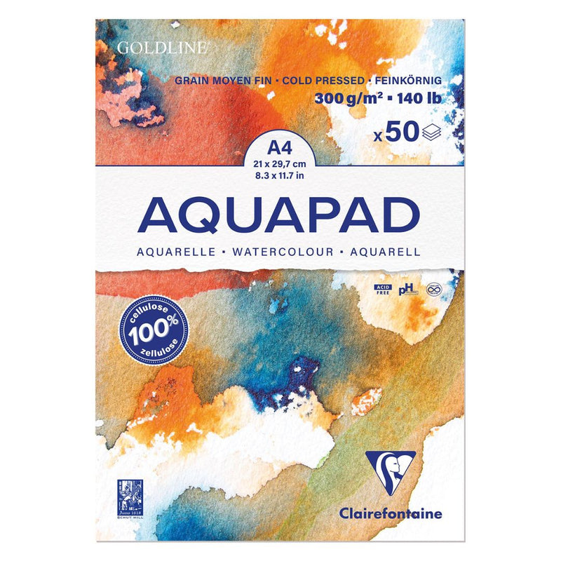 Clairefontaine Goldline Aquapad 300g 50 Sheet