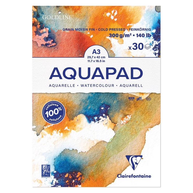 Clairefontaine Goldline Aquapad 300g 30 Sheet