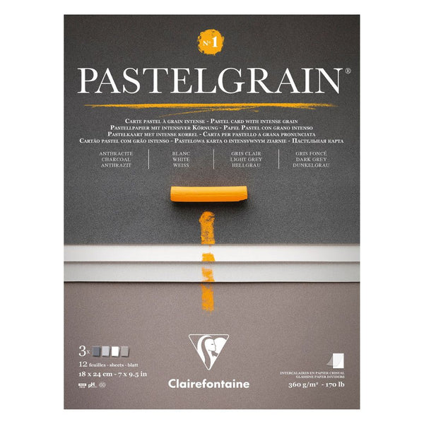 Clairefontaine No.1 12 Sheet PastelGrain Pad#Size_18X24CM