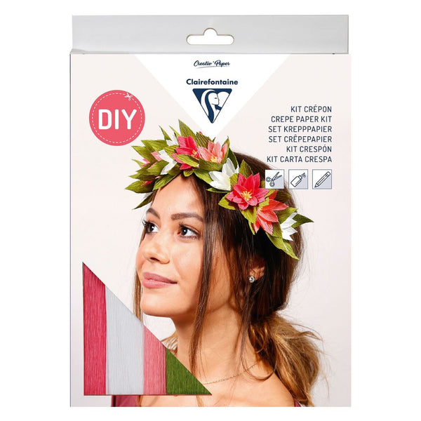 Clairefontaine Flower Wreath Crepe Paper Kit