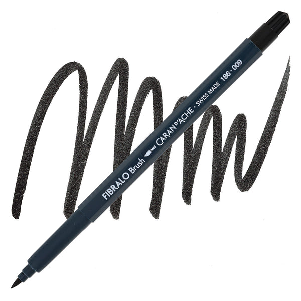 Caran d'Ache Classic Fibralo Brush Pens#Colour_BLACK