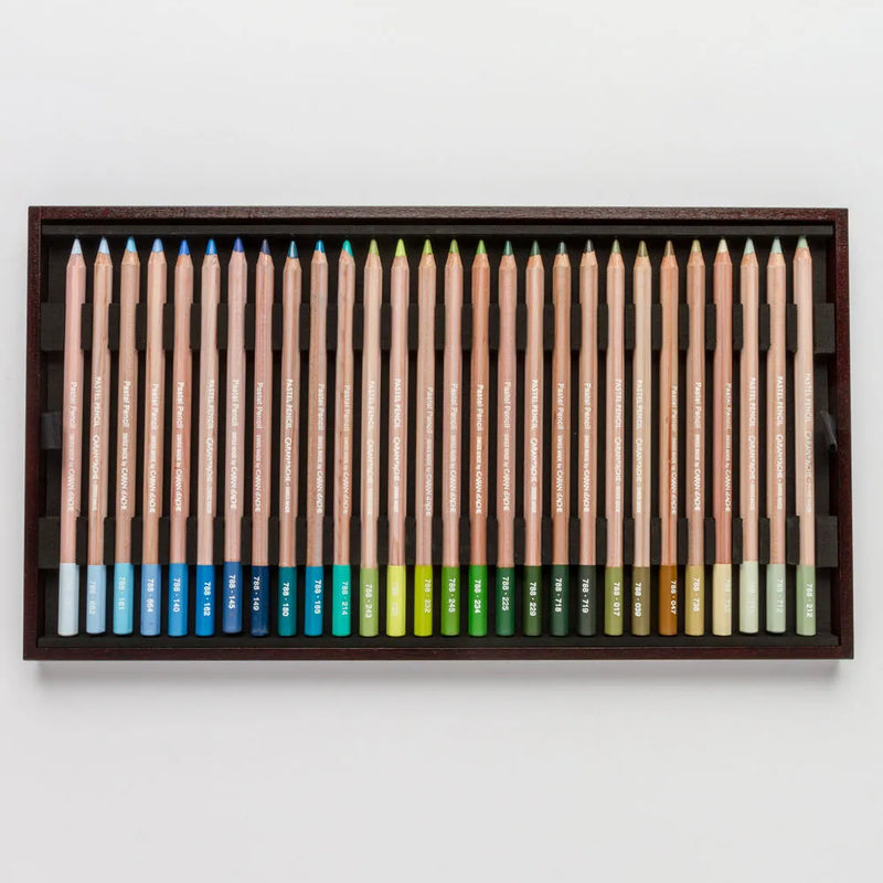 Caran d'Ache Pastel Pencils Wooden Box Set of 84