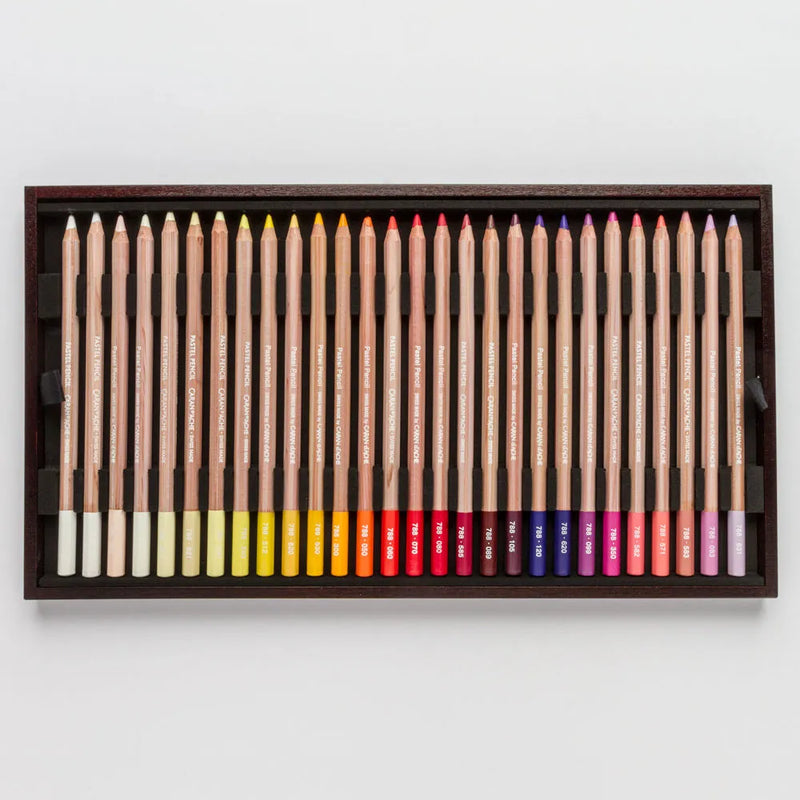 Caran d'Ache Pastel Pencils Wooden Box Set of 84