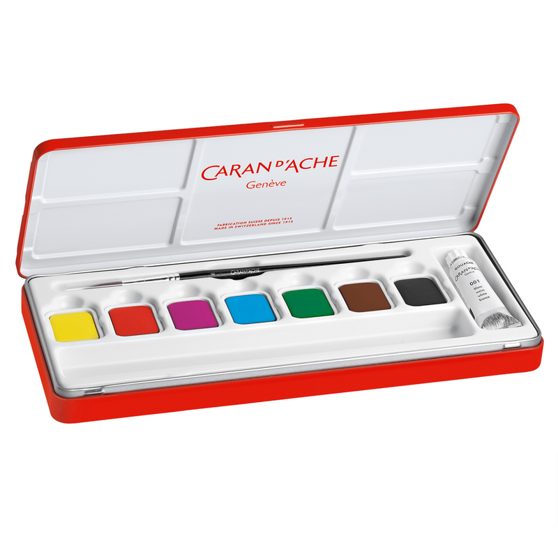 Caran D'Ache Gouache Paint Set Of 8 Pans