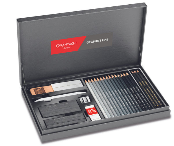 Caran d'Ache Graphite Line Gift Box Set of 28 Pieces
