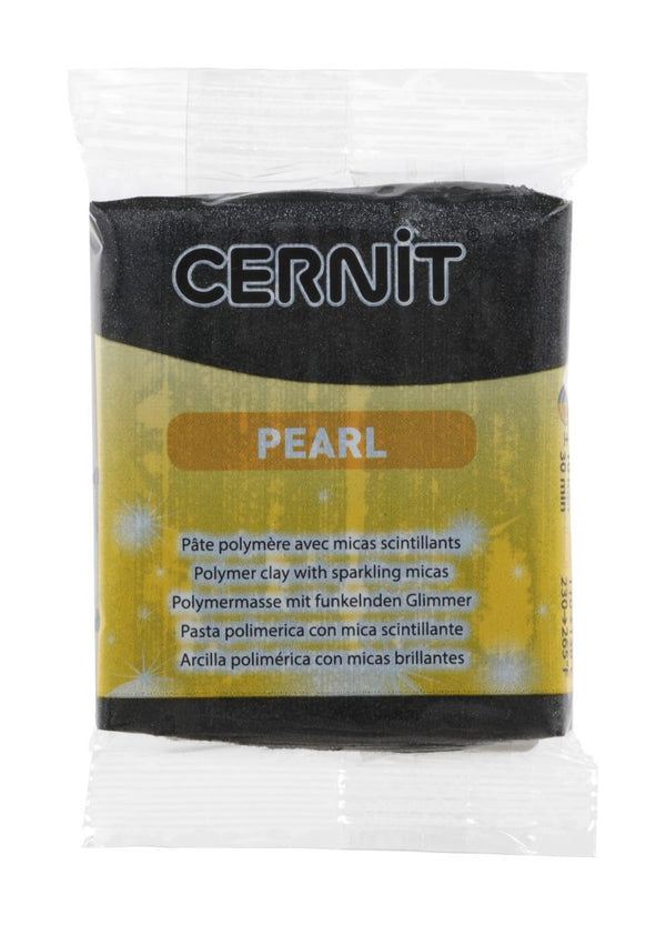 Cernit 56g Pearl Polymer Clay#Colour_BLACK