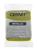 Cernit 56g Metallic Polymer Clay#Colour_GREEN GOLD