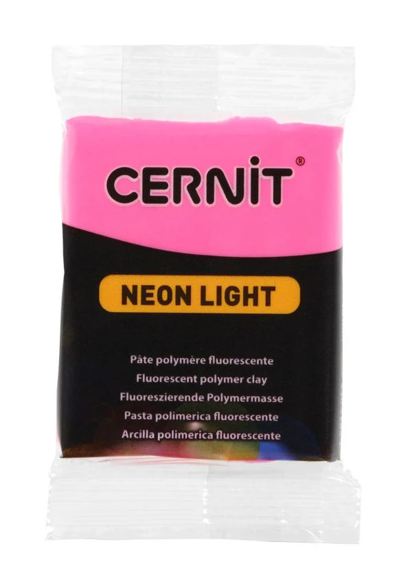 Cernit 56g Neon Light Polymer Clay#Colour_FUCHSIA