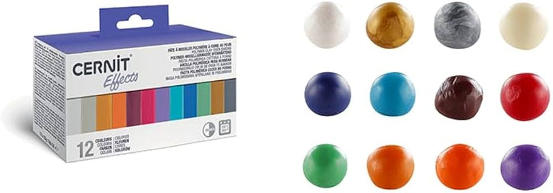 Cernit Mini Blocks 25g Effects Polymer Clay Set of 12