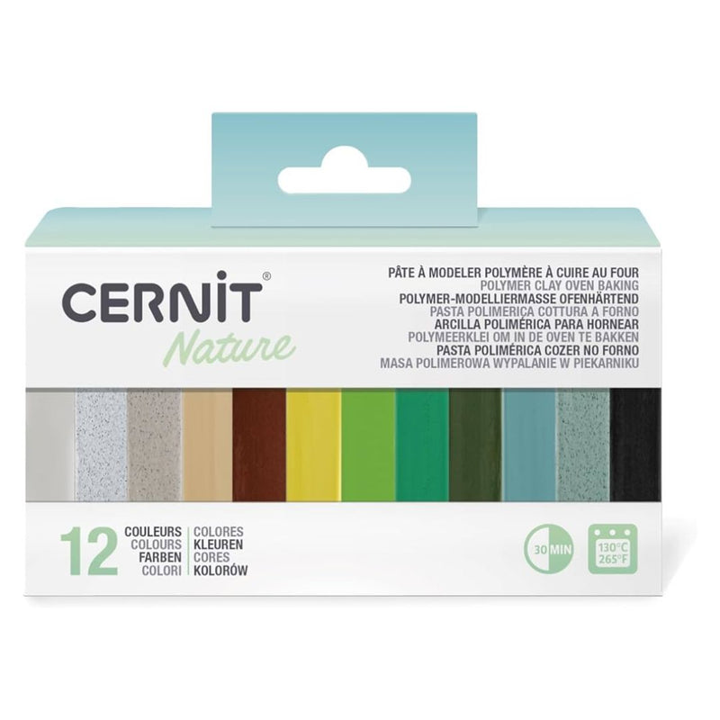 Cernit Mini Blocks 25g Nature Polymer Clay Set of 12