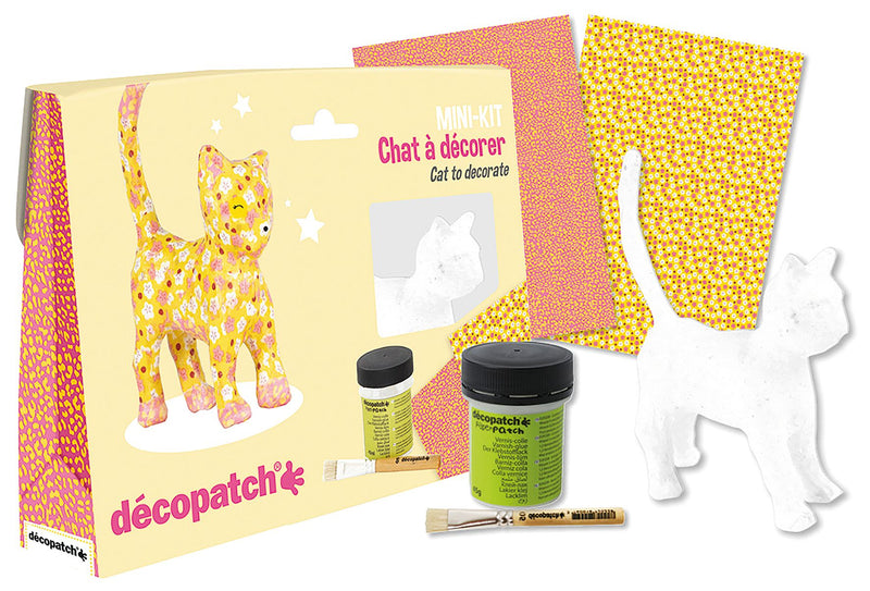 Decopatch Cat Mini Mache Kit