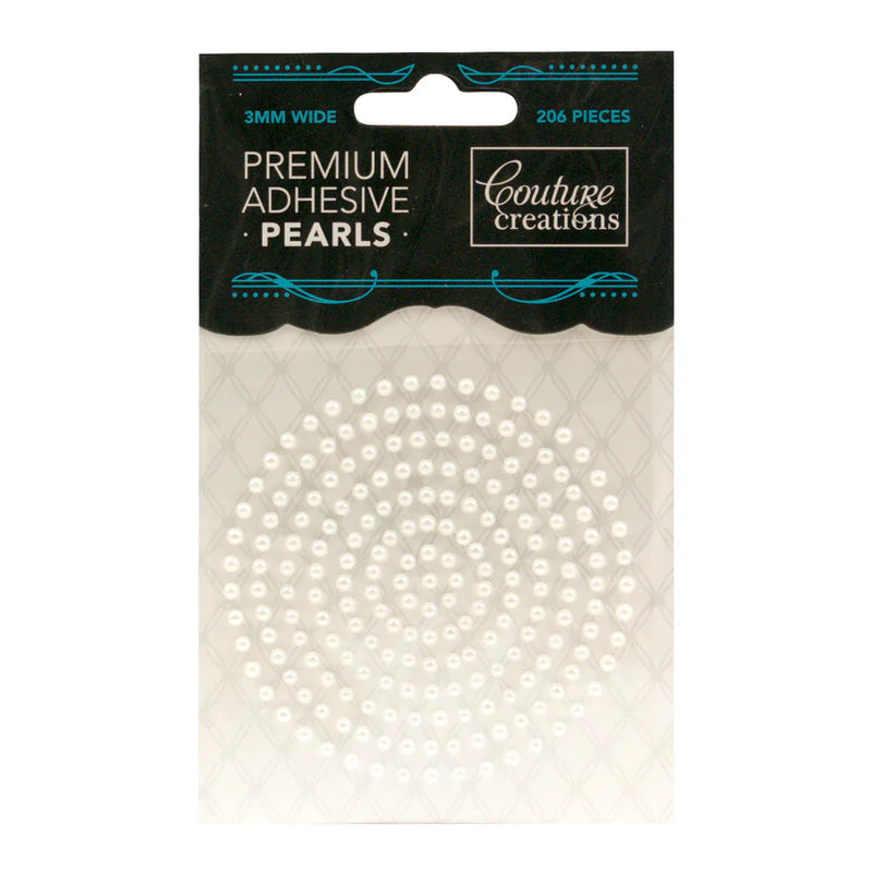 Couture Creations 3mm Adhesive Pearls 206 Pieces