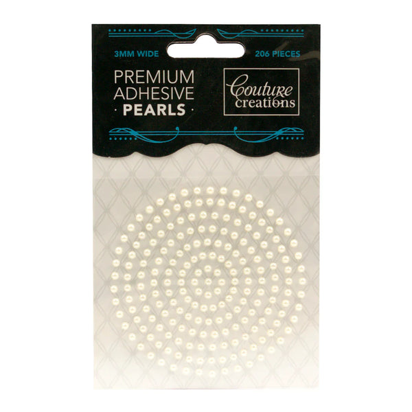 Couture Creations 3mm Adhesive Pearls 206 Pieces#Colour_CHIFFON CREAM