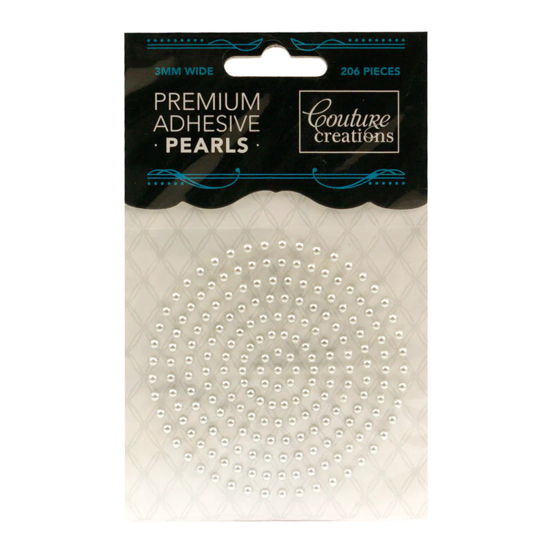 Couture Creations 3mm Adhesive Pearls 206 Pieces