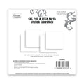 Couture Creations 12x12" 216gsm Cut, Peel & Stick Cardstock Pack of 10 Sheets#Colour_WHITE