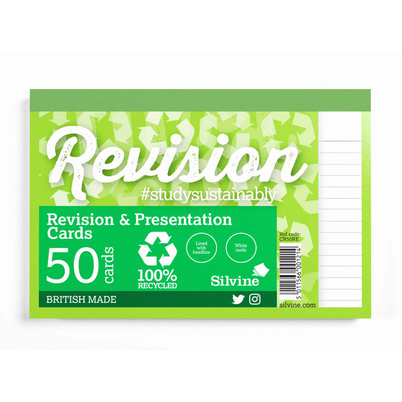 Luxpad Recycled Revision and Presentation Ruled 6x4" White Card Pad