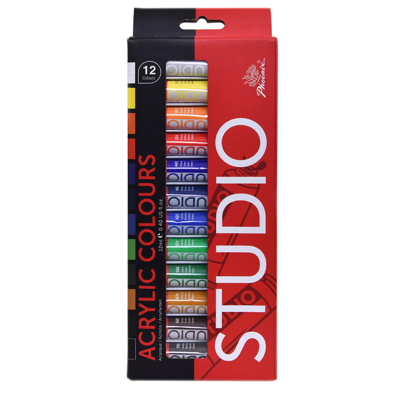 Phoenix 12ml Acrylic Paint Set of 12