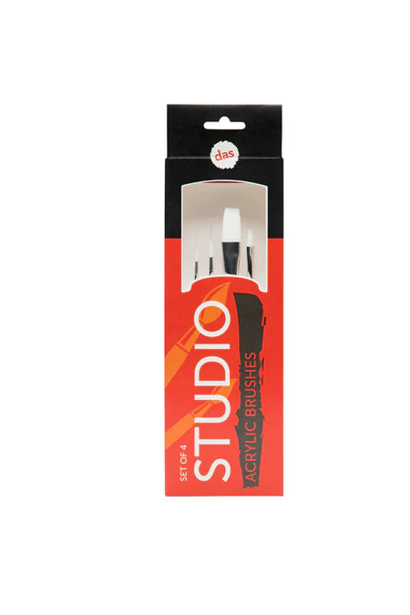 Das Studio Acrylic Brushes Set of 4