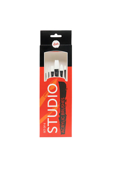 Das Studio Acrylic Brushes Set of 6