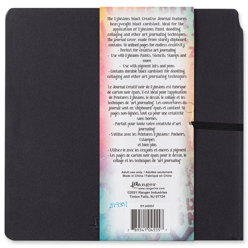 Ranger Dylusions Creative Black Square Journal