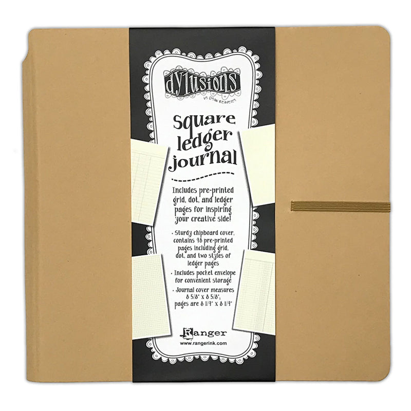 Ranger Dylusions Multi Print Square Ledger Journal