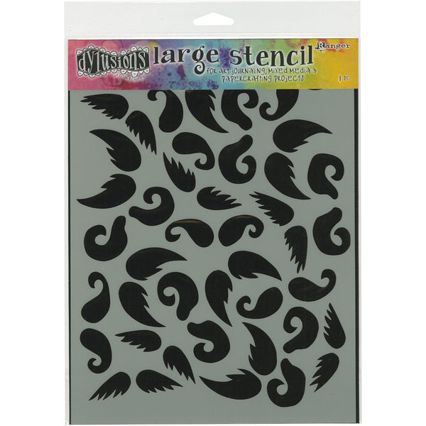 Ranger Dylusions Stash of 'Tache Stencils#Size_9X12 INCH