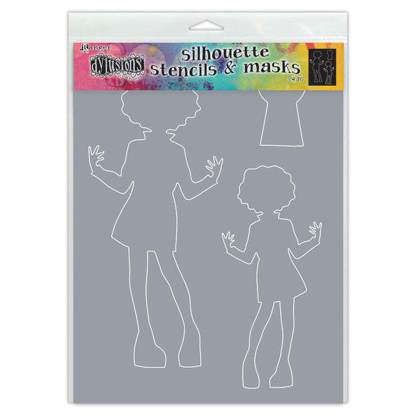 Ranger Dylusions Dyalog Silhouette Stencil Maisie