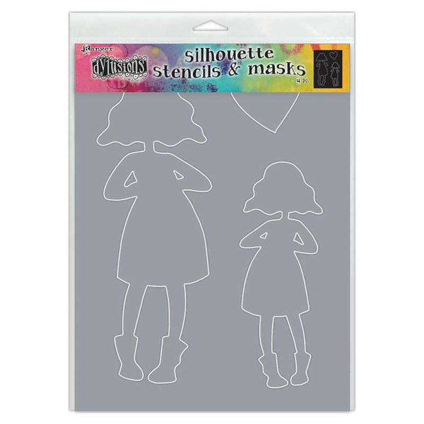 Ranger Dylusions Dyalog Silhouette Stencil Martha