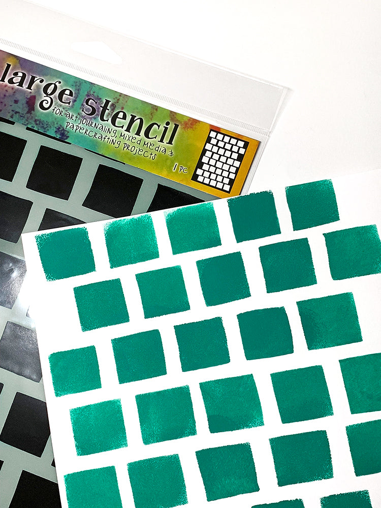 Ranger Dylusions Large 9x12 INCH Grid Stencil