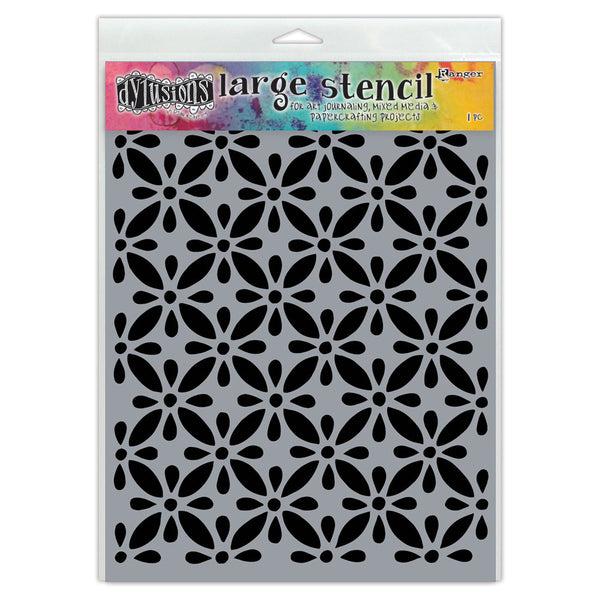 Ranger Dylusions Large 9x12 INCH Quilts Stencil