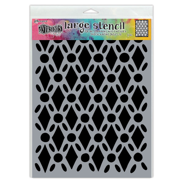 Ranger Dylusions Fancy Floor Stencils#Size_9X12 INCH