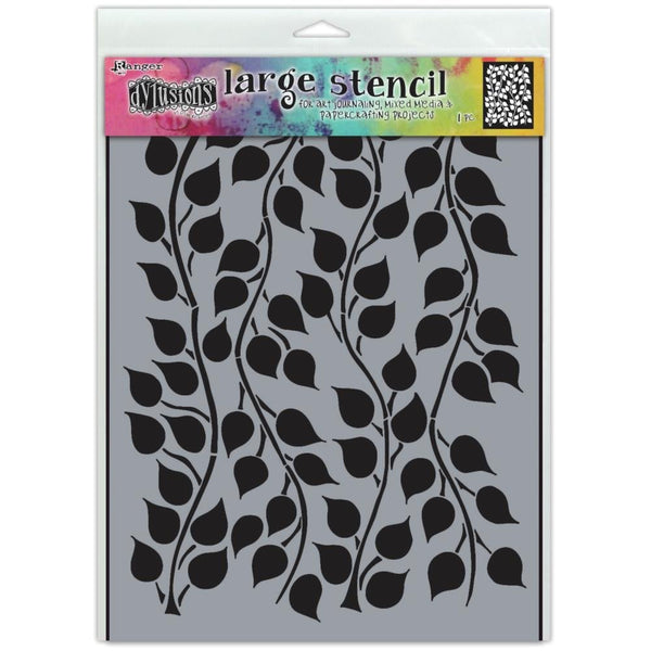 Ranger Dylusions Leaf it Out Stencils#Size_9X12 INCH