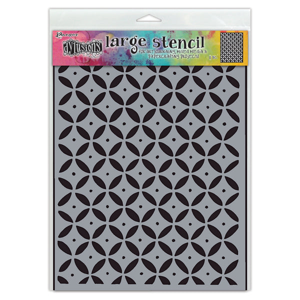 Ranger Dylusions Dot Grid Stencils#Size_9X12 INCH