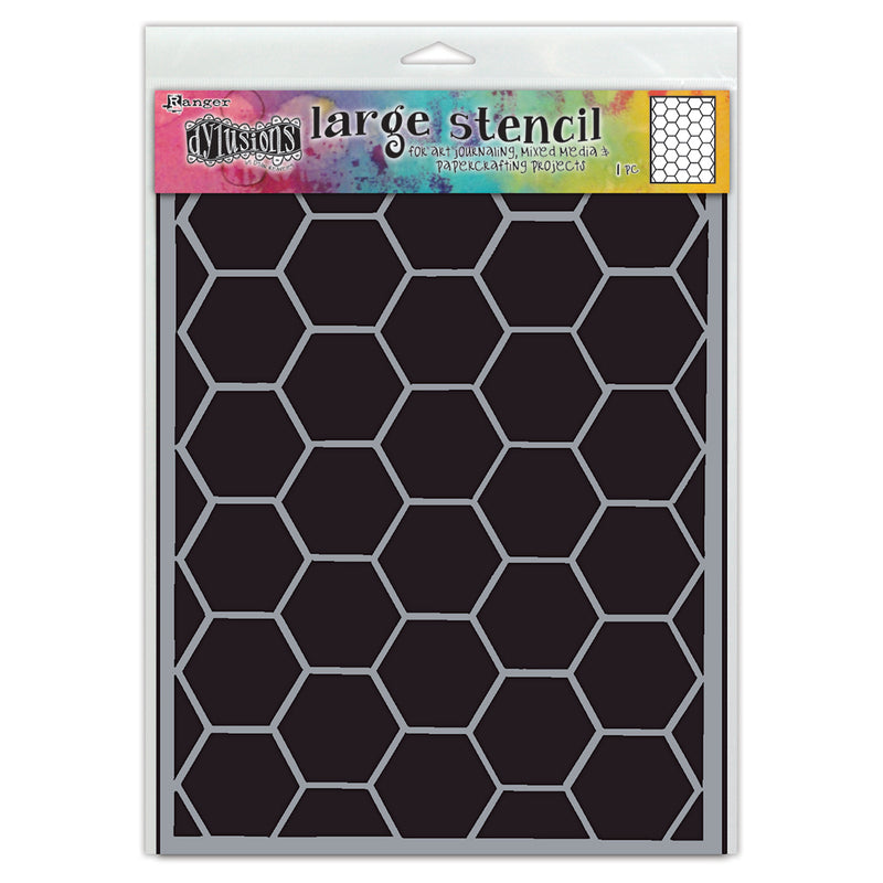 Ranger Dylusions Hexicomb Stencils