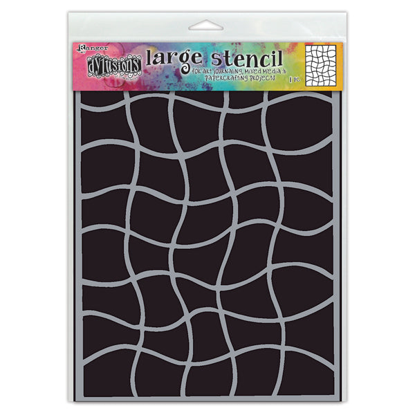 Ranger Dylusions Street Map Stencils#Size_9X12 INCH