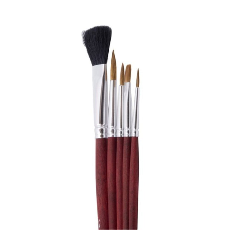 Das 21 V Brush Set Assorted - Pack Of 5