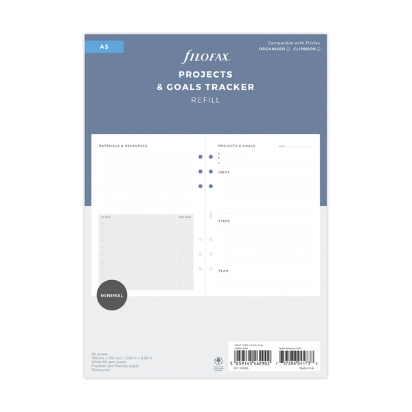 Filofax A5 Project Management Refill Pack