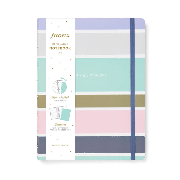 Filofax Good Vibes A5 Stripes Notebook