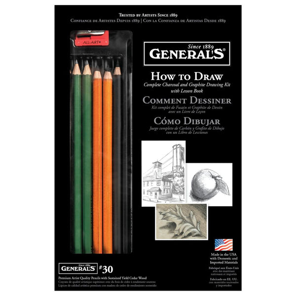 General's Learn To Draw Now Kit 11pcs