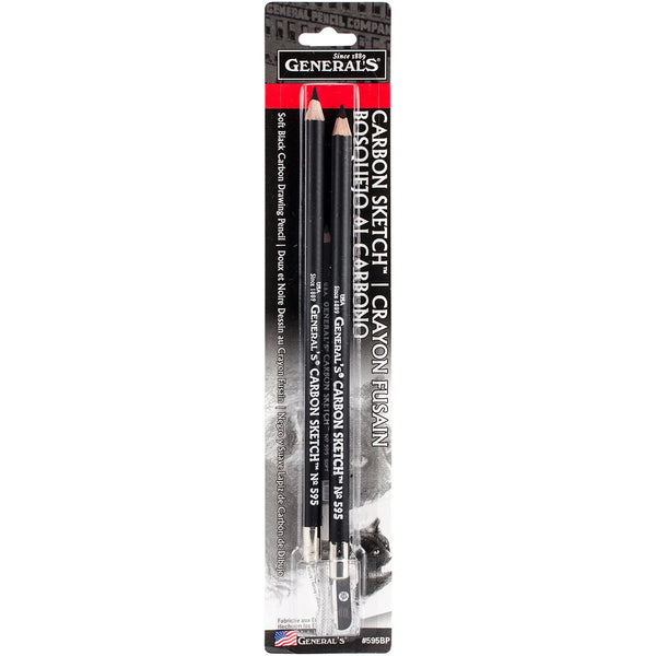 General's 595 Carbon Sketch Pencils Soft Pack of 2